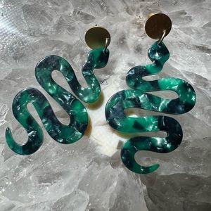 Whiskey & Bone Acrylic/Resin Snake Earrings